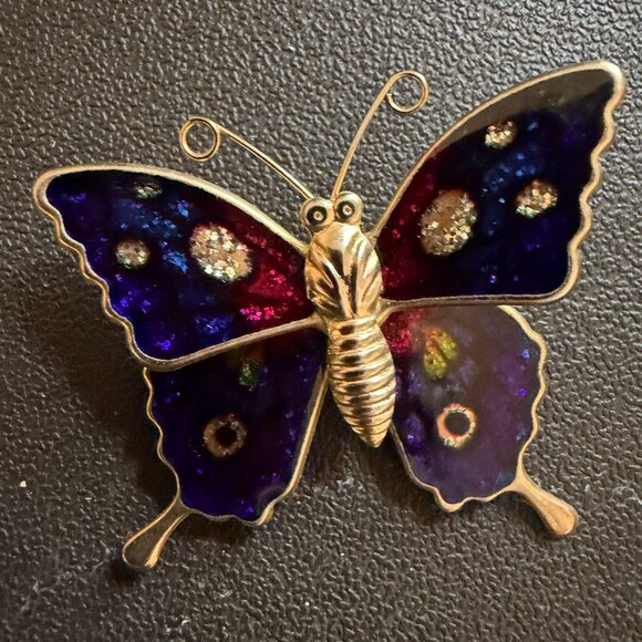 Colorful Butterfly Brooch Set - Picture 9 of 12